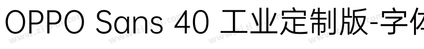 OPPO Sans 40 工业定制版字体转换